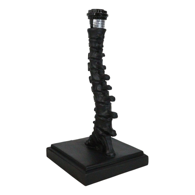 Ebros Gift Gothic Ossuary Black Vertebrae Back Bones Spine Skeleton