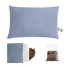 Organic Buckwheat Pillow for Sleeping with Dual-Layer Pillowcase and Extra