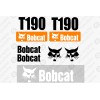 Aftermarket Fits Bobcat T190 Skid Steer Set Vinyl Decal Sticker Graphics