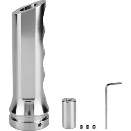 Cubierta del freno de mano, Universal Auto Car Aleación de aluminio Cubierta del freno de mano Protector de la manija Funda del freno de mano(Plata)