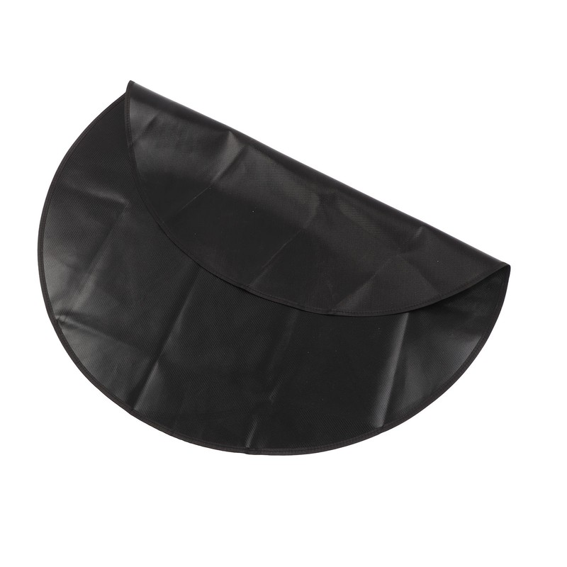 Under Grill Mat Fireproof Waterproof Double Sided Portable Round Barbecue