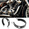 Hoite Motorcycle Exhaust Clamp 10cm Universal Stainless Steel Exhaust Muffler