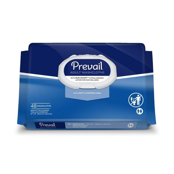 Prevail Adult Washcloths Soft Pack, 48 Count Pack