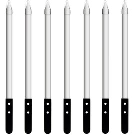 Voniel 23.6 Inch Long Kabob Skewers,1Inch Wide Skewers for Kabobs,Metal Stainless Steel Skewers for Grilling,Extra Large Flat Kebab BBQ Skewers,Barbecue Sticks with Black Wood Handle,with Bag.