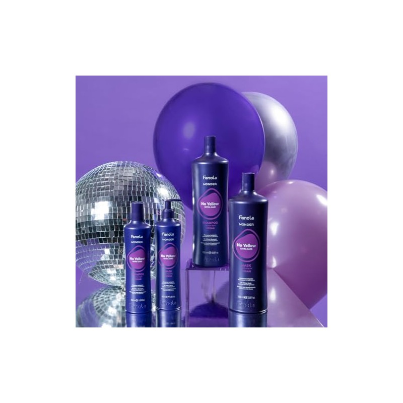 Fanola Wonder No Yellow Mask, Anti-Yellow Tint Mask, 1000 ml