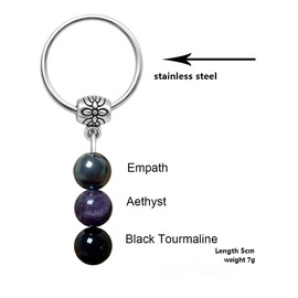 yfstyle New Beginnings Farewell Gifts for Coworkers Stress Relieve Anxiety Keychains Going Away Gifts Keyring for Women Men Empath Keychain