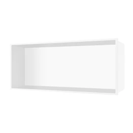 BATHFINESSE Shower Niche 24 x 12, White Niche for Shower Wall, Shower Niche Insert Tile Ready, Recessed Niche No Tile Needed, Over Mount Installation