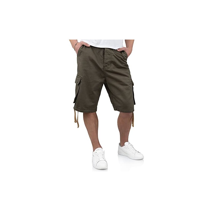 Surplus Raw Vintage Men's Cargo Vintage Shorts, Olive, S