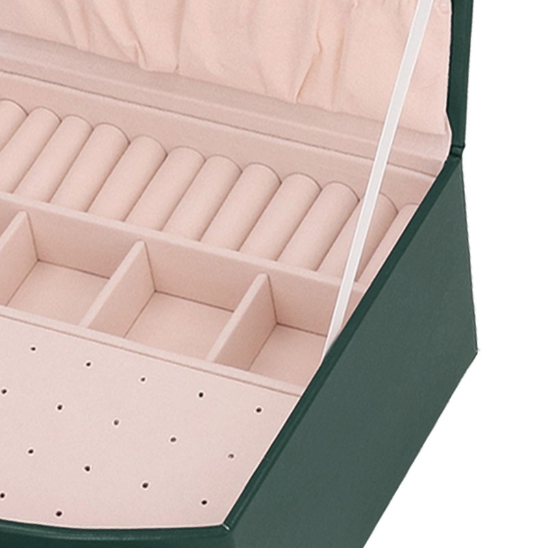Jewelry Box Double Layer Multifunction High Capacity Jewelry Storage Case