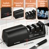 KITOOL Electric Knife Sharpener, Dual-Sided 3-Stage Sharpener with 100% Diamond