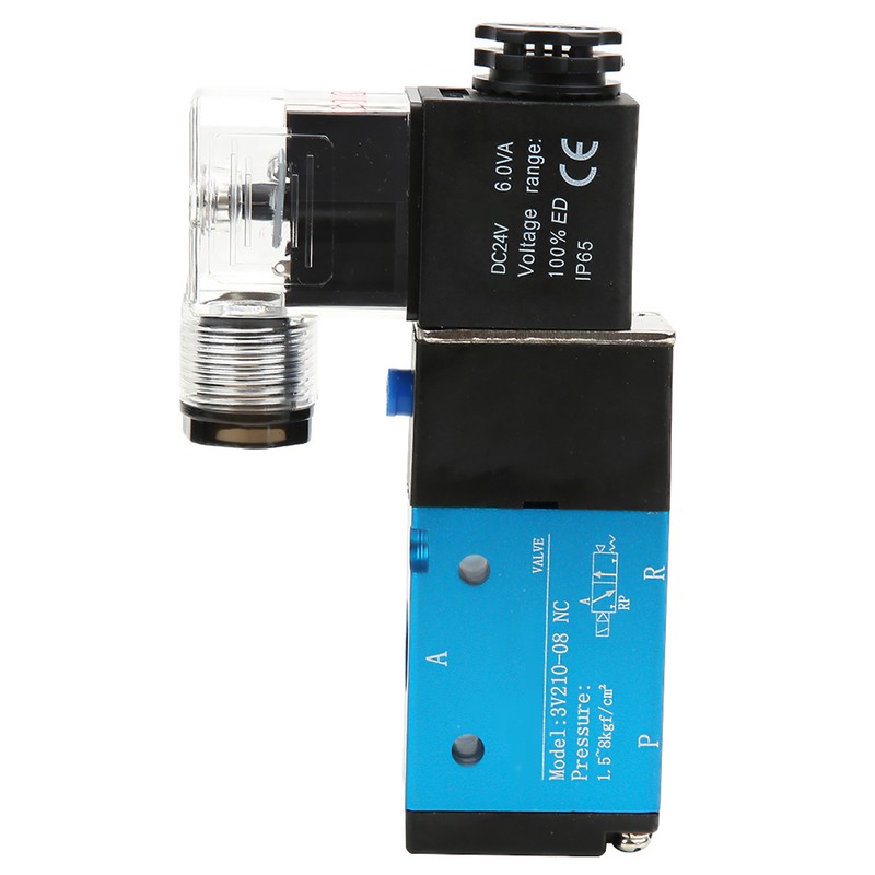 3V210-08 2 Position 5 Way Solenoid Valve PT1/4in 1.2MPa 170Psi
