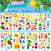 Hello Summer Stickers for Kids, 292Pcs Cute Tropical Beach Happy