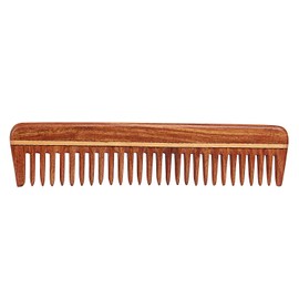 SVATV Handmade Rosewood/Rosewood Detangling Comb for Thick, Curly and Wavy Hair, Non-Static and Environmentally Friendly S-76A