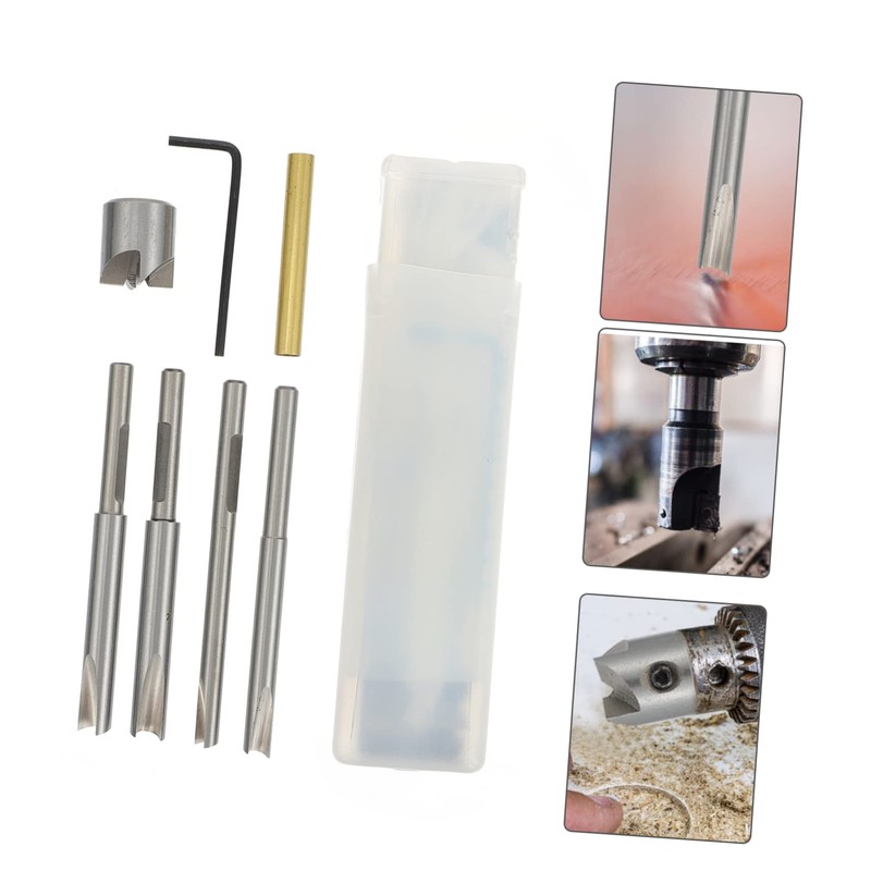 iplusmile 1set Single-edge Steel Milling Cutter Kit for Engraving and