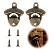 Lotnery Vintage Cast Iron Wall Mounted Bottle Opener 2-Pack with