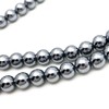 GOLD STONE Terahertz Mineral Necklace, 0.2 inch (6 mm), Round,