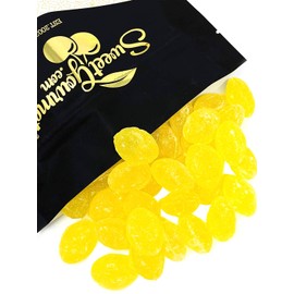 SweetGourmet Natural Sanded Lemon Drops | Old-Fashioned Hard Candy Bulk | 2 Pounds