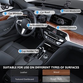 Soporte magnético para Coche, Soporte para teléfono para salpicadero, Soporte magnético con Ventosa para Coche, Soporte Giratorio 360° para y teléfonos Android