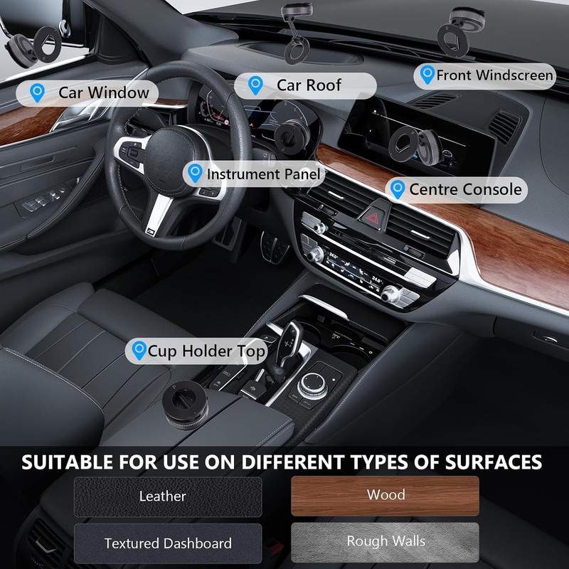 Soporte magnético para Coche, Soporte para teléfono para salpicadero, Soporte