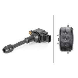 HELLA 5DA 230 036-091 Ignition Coil - 3-pin connector - Flush-Fitting Pencil Ignition Coils - Bolted