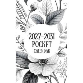 2027 -2031 Pocket Calendar: 5 Year Monthly Planner Schedule Agenda and Organizer January 2027 to December 2031 with holidays small size