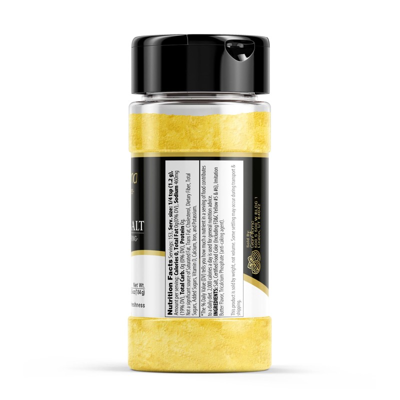 GranAroma Buttery Salt Seasoning, Popcorn Seasoning, Cinema Style, Delicious Flavor