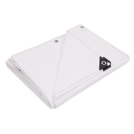 Kotap 10 x 10 Ft. Heavy-Duty Protection/Coverage Tarp, Superior Weave for Greater Longevity 8-mil, Multi-Use, Waterproof, White, 1-Pack (TRW-1010)