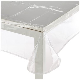 Soleil d'Ocre 853600 Cristal Square Tablecloth Transparent PVC Transparent 180 x 180 cm