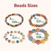 Axxlern Design 4-Piece Ceramic Bead Stretch Bracelets Set, Stackable Colorful