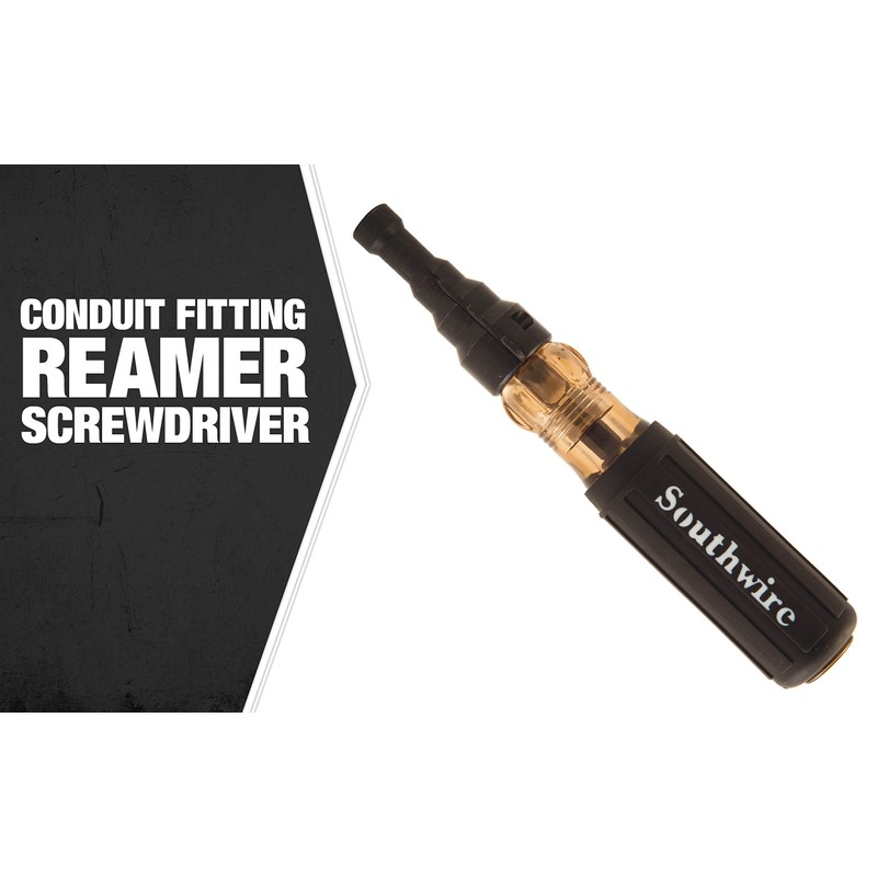 Southwire SDCFR Conduit Fitting Reaming Screwdriver; Heavy Duty; Dual Function;