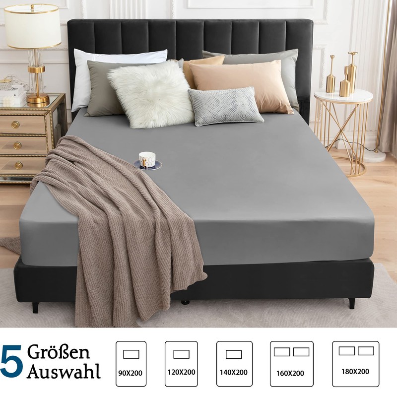 Waterproof Mattress Protector, Fitted Sheet, Breathable, Waterproof Mattress Cover, Moisture