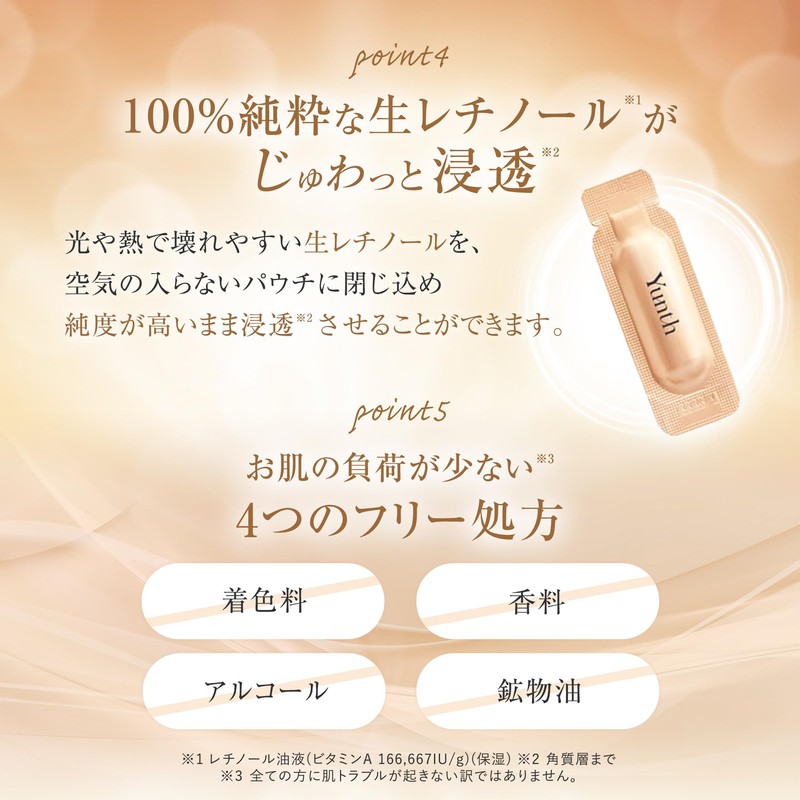 Yunth Raw VA Derma Beauty Serum, 84 Day Supply, Retinol