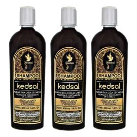 3 Piezas Shampoo Kedsal Anti Caída 400ml Artesanal
