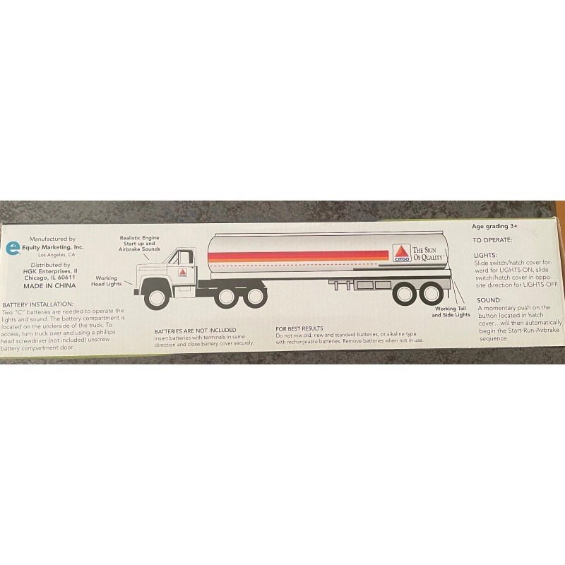 1997 Toy Tanker CITGO Truck Working Headlights - LIGHTS &