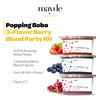 Mayde 3-Flavor Popping Boba Pearls Berry Blend Party Kit (3-Pack,