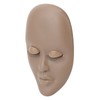 3pcs Lash Mannequin Head Double Layers Realistic Training 3D Rubber