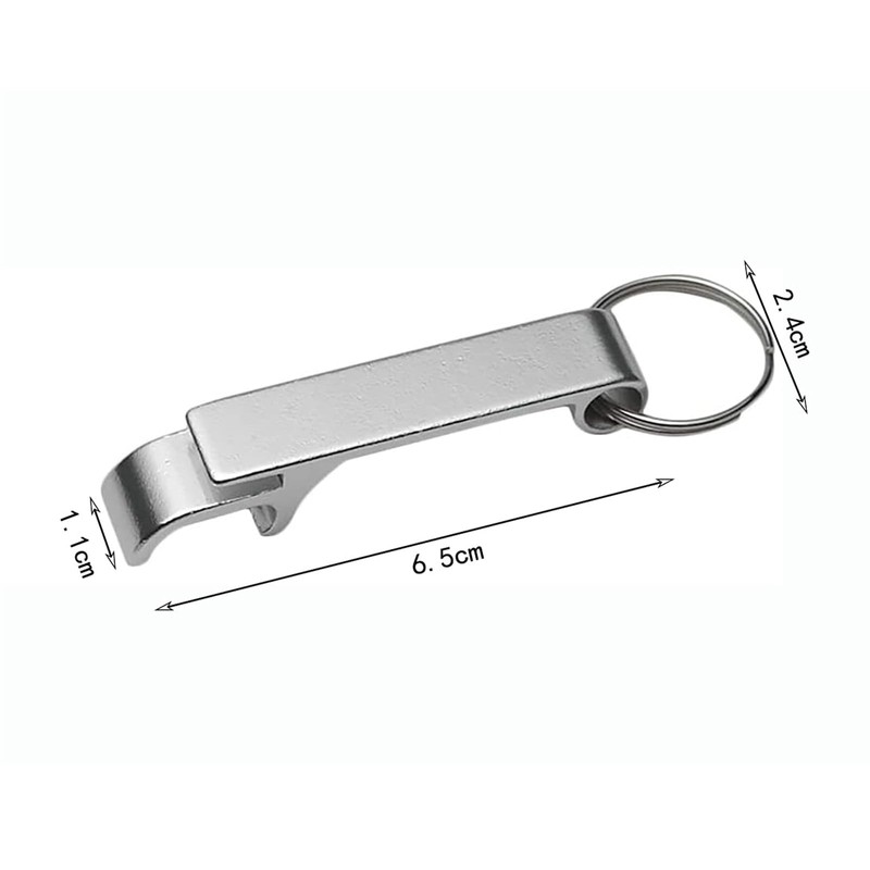 4Pcs Bottle Opener Keyring Key Chain Black Bottle Opener Keyring
