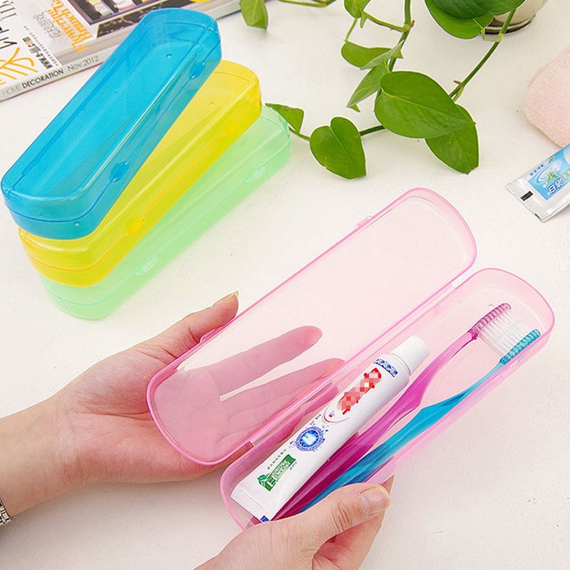 4PCS Plastic Toothpaste Toothbrush Holder Box Case Container Organizer for