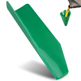 Flexible Oil Funnel, Foldable Form a Funnel, Reusable Flex Funnels for Automotive Use, 14.7 x 6.7 Inch Spill-Free Oil Change Tools for Most Cars, Trucks, Motorcycles (Green)