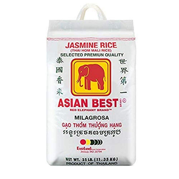 Asian Best Jasmine Rice, 25 Pound