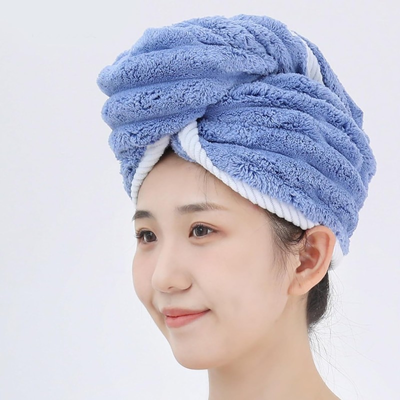1 Toalla para Cabello De Microfibra, Toalla para Cabello, Turbante