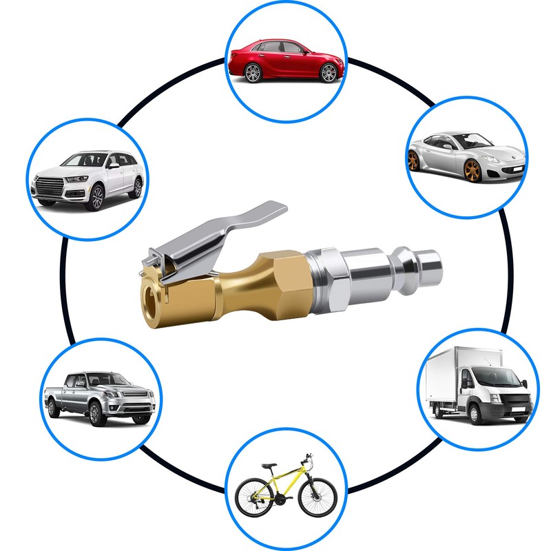 SAFELIFE Air Chuck, Heavy Duty Open Flow Lock On Tire