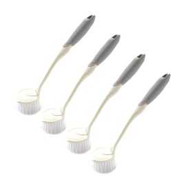 PACKOVE 4PCS Long Handle Cleaning Brush Set for Pots and Dishes Practical Kitchen Scrubbers for Stovetop and Cookware Cleaning