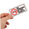 CLISPEED 6 Pcs No Smoking Sticker No Smoking Decal for