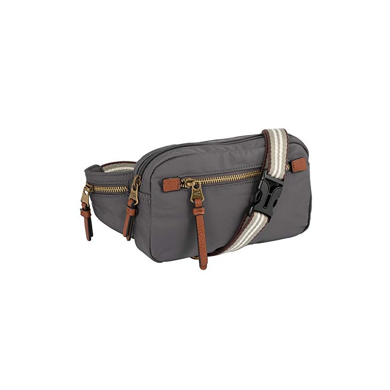 camel active Bari Women's Belt Bag Bum Bag, Dark Grey,