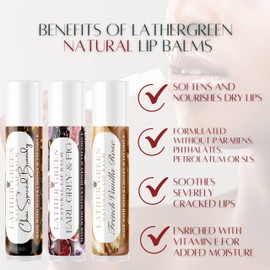 Lather Green Gummy Bear Natural Lip Balm, Pack of 5