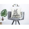 Just One More Chapter Throw Pillow Case Cushion Cover Book