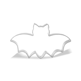 Keewah Bat Cookie Cutter, 4.5 x 2.5 inch, Stainless Steel