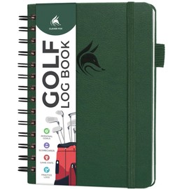 Clever Fox Golf Log Book – Small Training & Scorecard Journal – Pocket Notebook – Golf Practice Accessories & Gifts Ideas for Men (Forest Green)