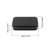 QWORK® Pack of 20 rectangular metal tins with lid, 95